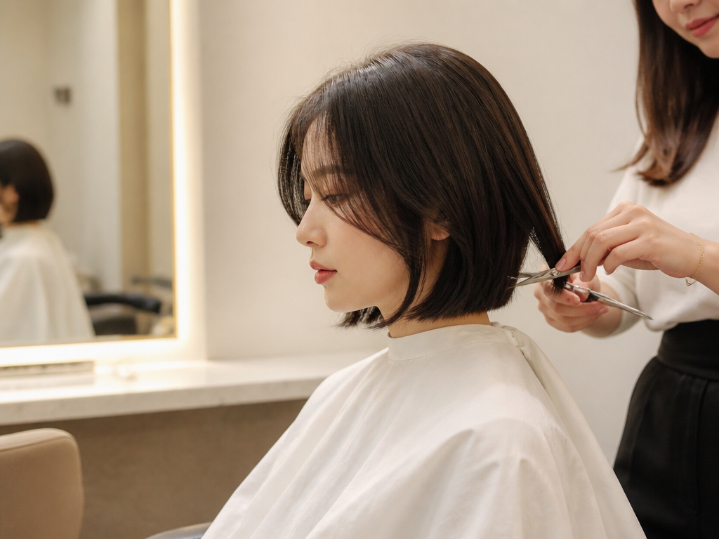 Precision haircut consultation at Dhun Salon in Kharghar