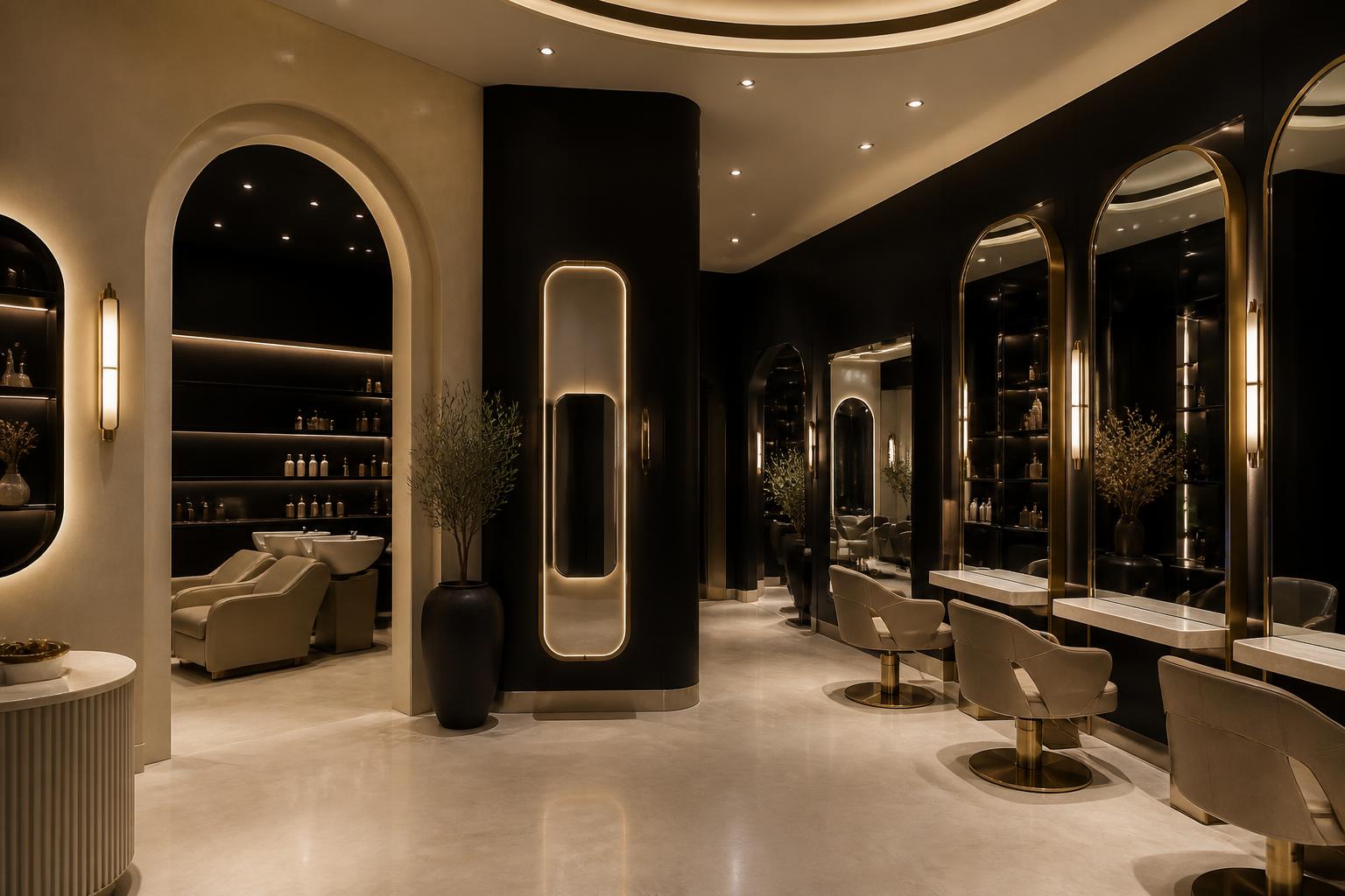 Editorial vision of a contemporary luxury salon interior