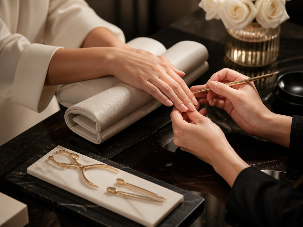 Luxury manicure and nail care at Dhun Salon in Kharghar